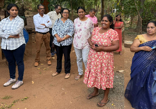 Photo 295: The SAPP NSC members visited poultry farmer, Ms. Nimala Upul Kumari, lives in Wahamalgollawa, Rambewa, Anuradhapura on 12 Sep 2025